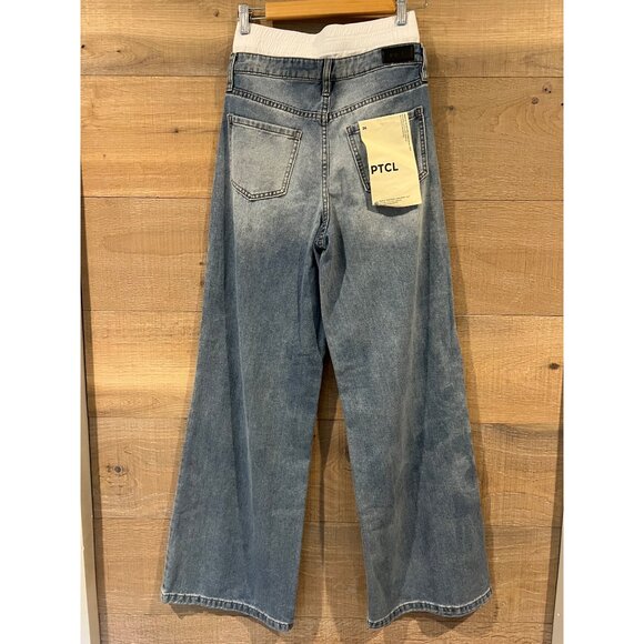 NEW PTCL Rinata Double Waist Band Non Stretch Jeans SIZE 26 - Picture 6 of 12